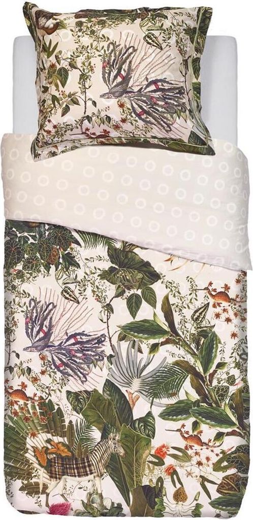 MOOOI Baumwoll-Bettwäsche-Garnitur Menagerie Farbe Ivory Größe 135 x 200 cm + 1x 80 x 80 cm