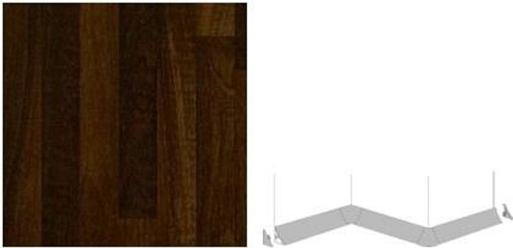 Getalit Innenecke 90° Plus 35 x 35 x 35 mm, Butcherblock-Optik