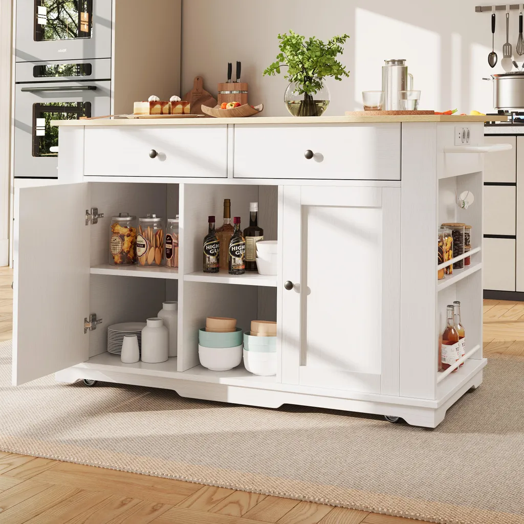 Meuble de Rangement Cuisine Mobile pour Libérer Plan de Travail