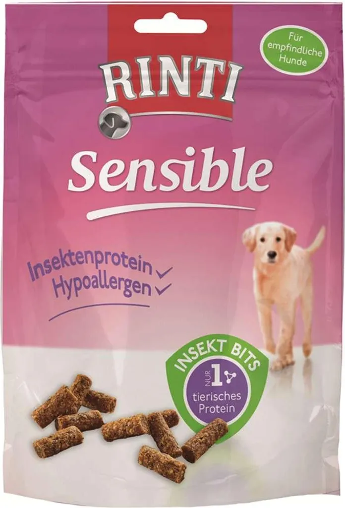 Rinti Snack Sensible Insecte Bits 50g x 12 friandises lyophilisées chien