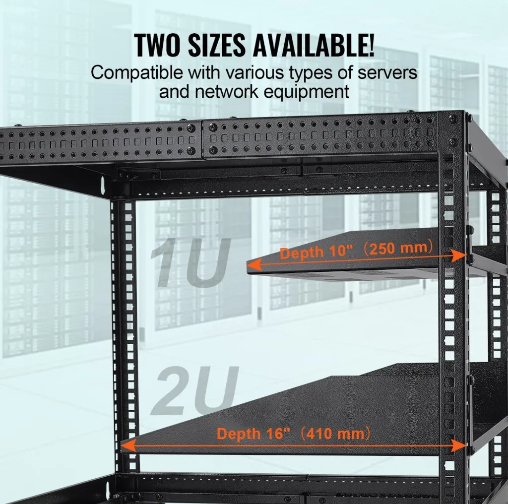 Rack pour stockage de serveurs 2U avec châssis robuste acier - 5