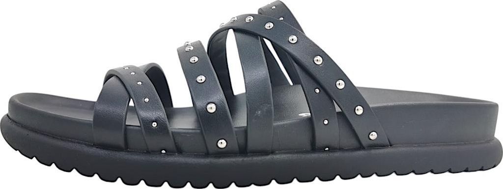 Tamaris Damenschuhe Sandalen Flach Pantolette Schwarz Freizeit, Schuhgröße:41 EU
