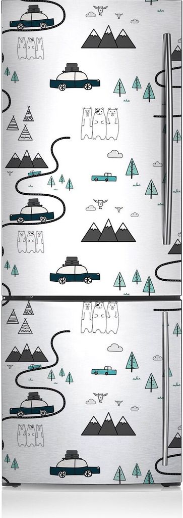 Kühlschrankmagnete Kühlschrank Magnetfolie Magnete Küche 60x205 cm - Reisen Sie das Thema.