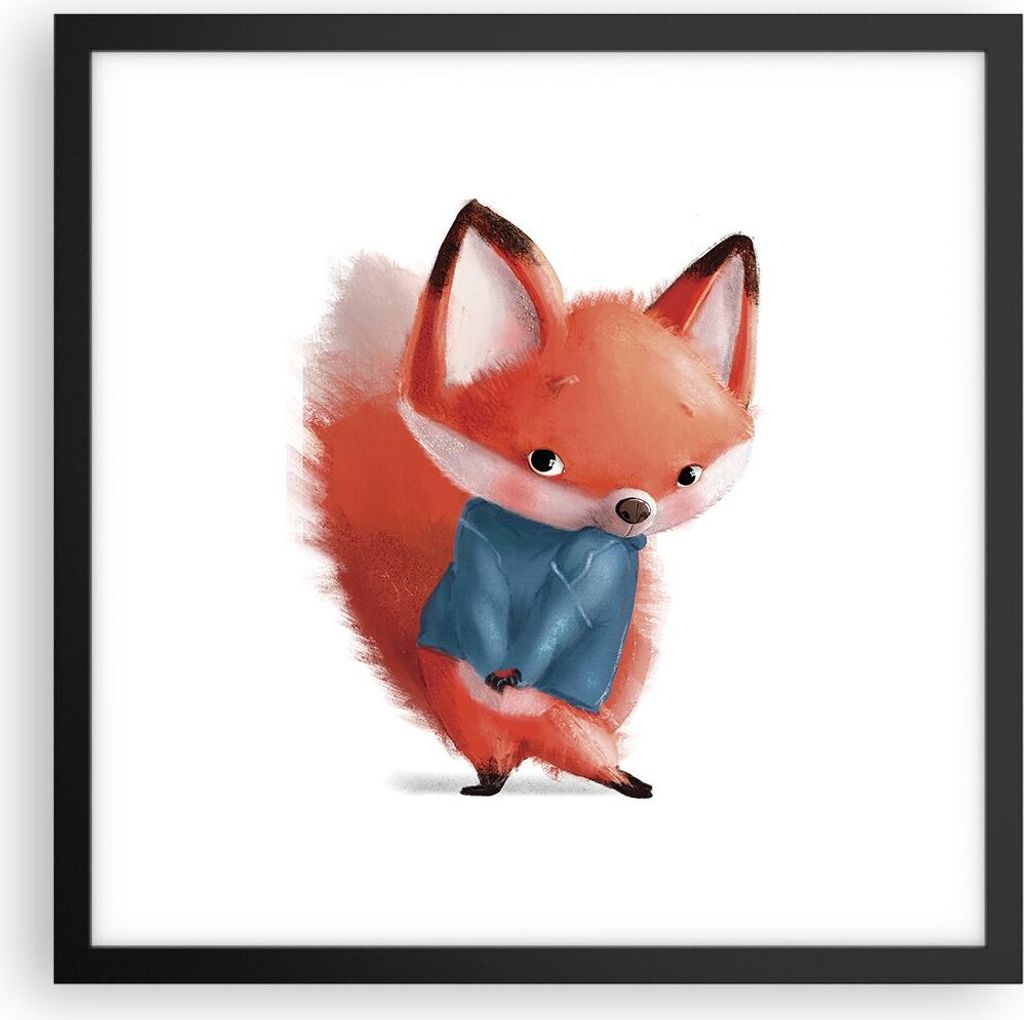 Gerahmtes Poster - Schwarzer Rahmen - Klein November Kind - 40x40 cm - Wand Bild - Wanddeko - Wandbilder - Kunstposter - Wandposter - Bilderrahmen ...