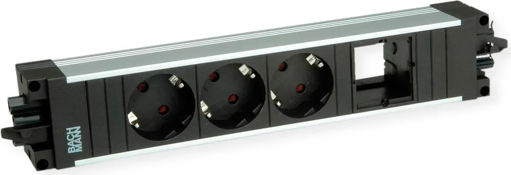 Bloc multiprise 3 prises Bachmann 906.0237 pour l'équipement informatique