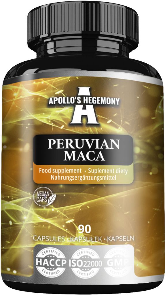 Peruanischer Maca 10:1 Extrakt - 500 mg pro Kapsel - 90 Vegane Kapseln