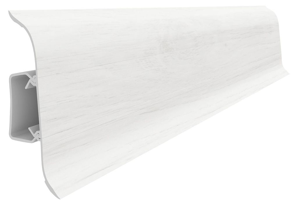 VILO - Sockelleiste - LP SMART FLEX 2,5M C - PVC Wasserfest Kabelkanal - 250x5,5x2 cm - bianco eiche