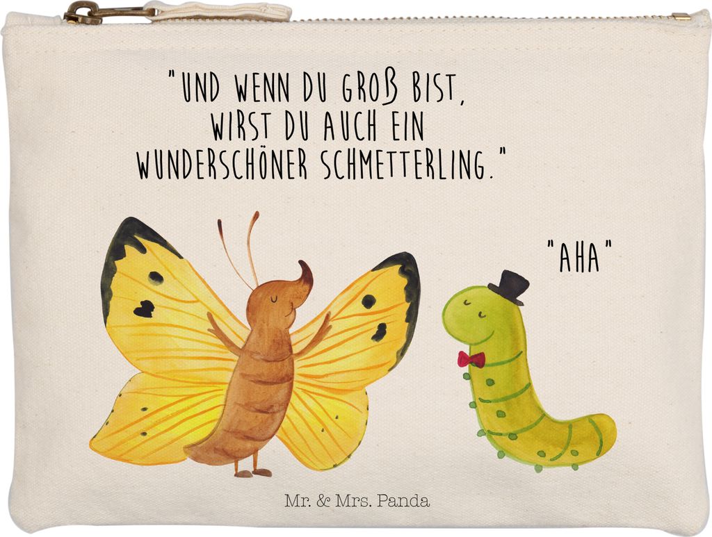 Mr. & Mrs. Panda Kosmetiktasche Raupe Schmetterling Grösse Produktbild 