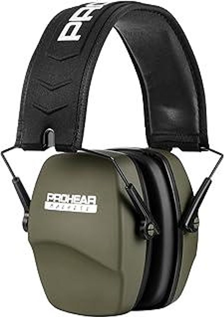 PROHEAR 016 Schiessen Gehörschutz Lärmschutz Kopfhörer für Schießsport, Ohrenshcutz für Erwachsene, Kapselgehörschutz für Jagd, SNR28dB,Grün