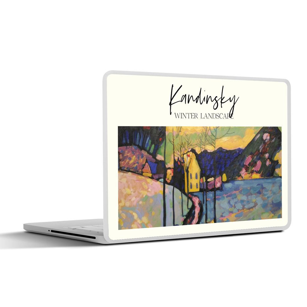 MuchoWow Laptop Aufkleber Sticker Cover Winterlandschaft - Wassily Kandinsky 30x21 cm - Sticker für Laptop - Selbstklebend