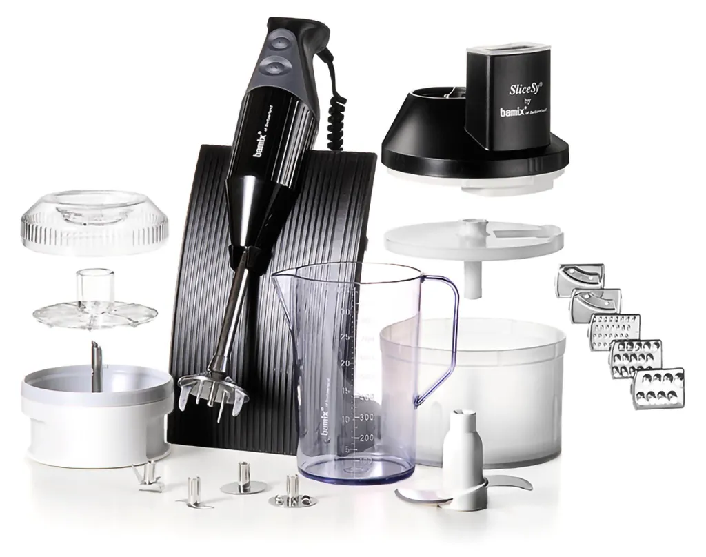 Bamix MX 105025 Mixeur plongeant 200W avec hachoir et récipient 1L