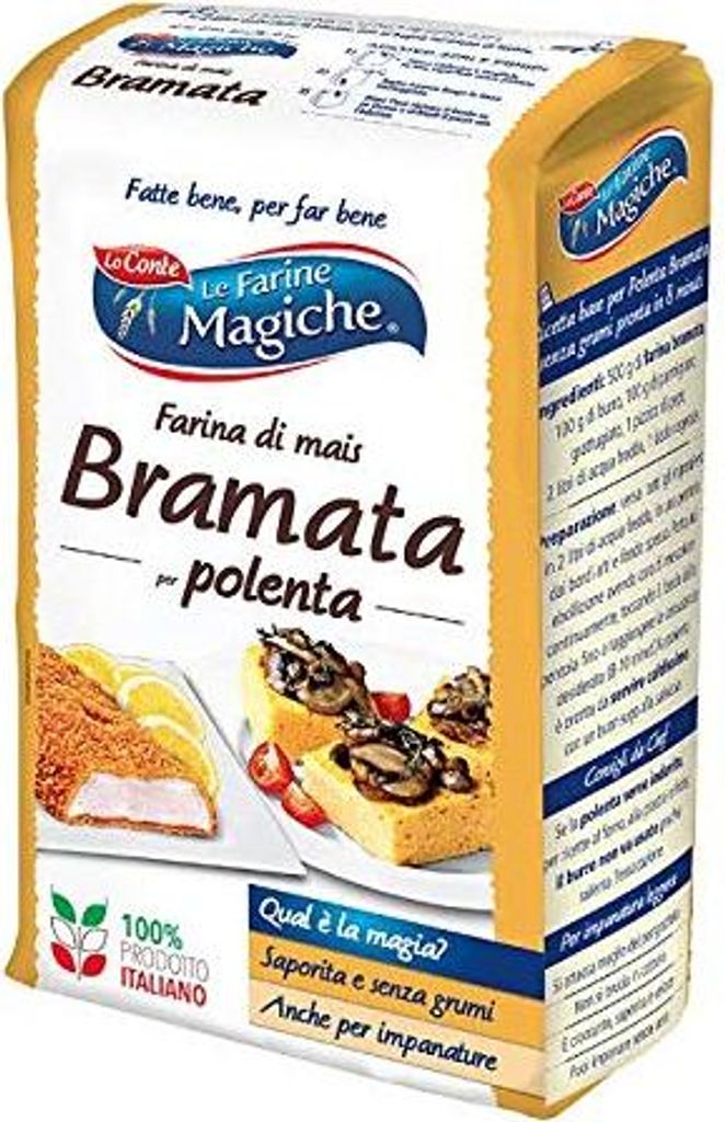 Lo Conte Le Farine Magiche Mehl Farina Di Mais Bramata Maismehl für Polenta 1kg
