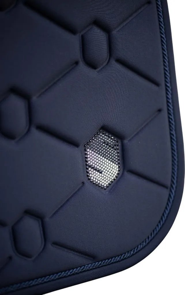 Tapis de selle anti-pression Samshield Spineshield Bleu Glitzer Full - 3
