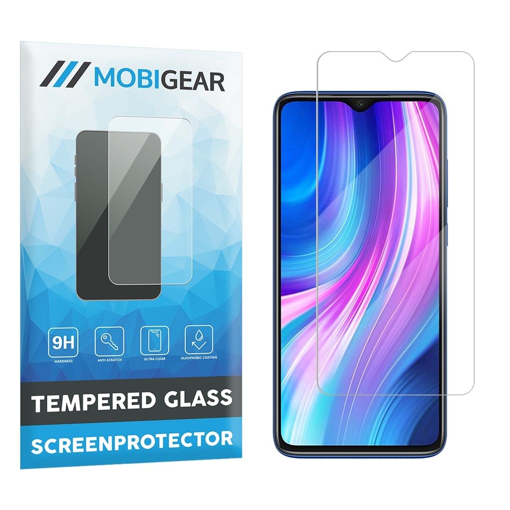 Mobigear Xiaomi Redmi Note 8 Pro Panzerglas Gehärtetes Glas Displayschutz - Hüllenfreundlich