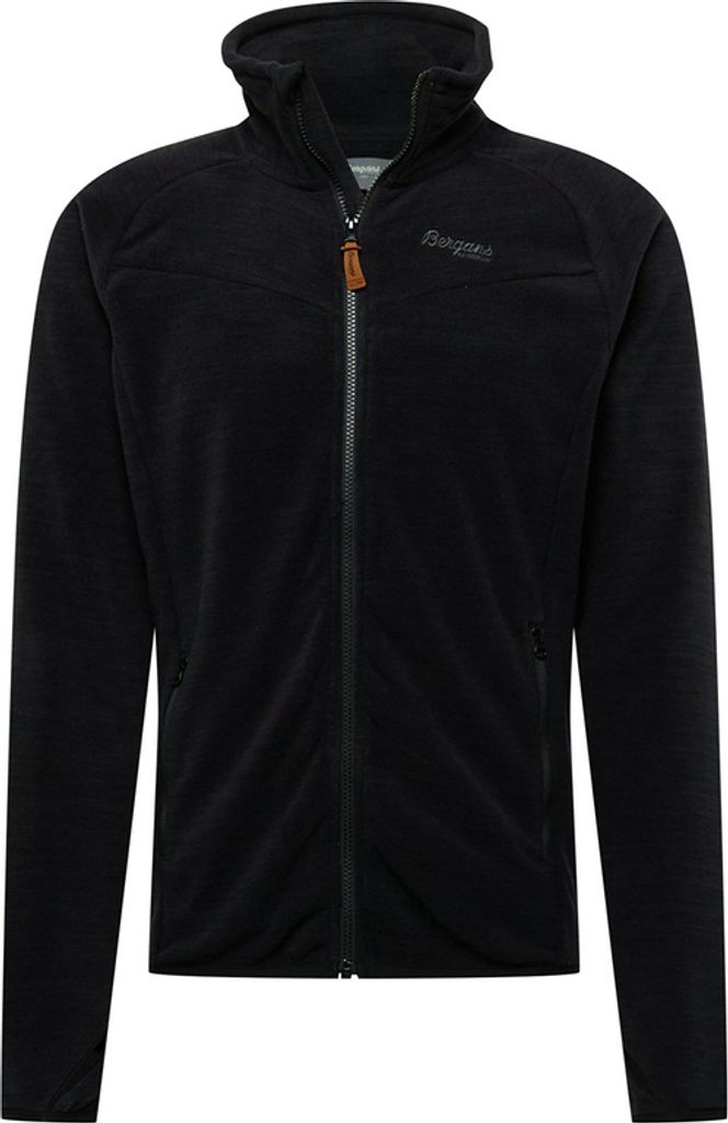 Bergans Hareid Fleece Jacket NoHood Black L Outdoor Hoodie