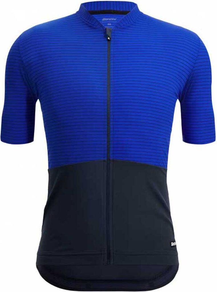 SANTINI Kurzarm Fahrradtrikot - COLORE RIGA - Blau S