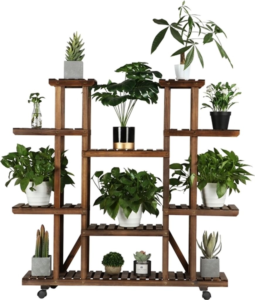 Yaheetech Pflanzenregal Blumenregal Outdoor Blumentreppe Produktbild 6