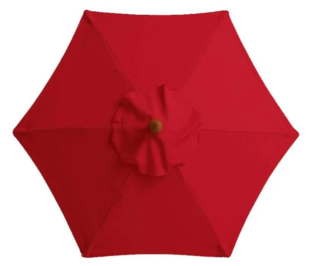 Réparer un Parasol Abîmé : Toile de Rechange 3m 6 Baleines Rouge Anti-UV