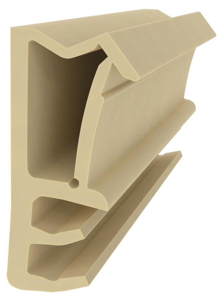 Flügelfalzdichtung 10 mm Falzhöhe - Beige - Muster - Fensterdichtung - Türdichtung - Gummidichtung für Holzfenster - Dichtung gegen Kälte und ...