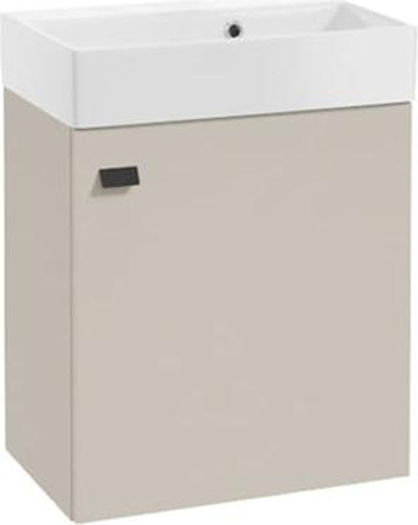 Badezimmer-Wandschrank mit Waschbecken 60x50cm Cashmere, Produktbild 