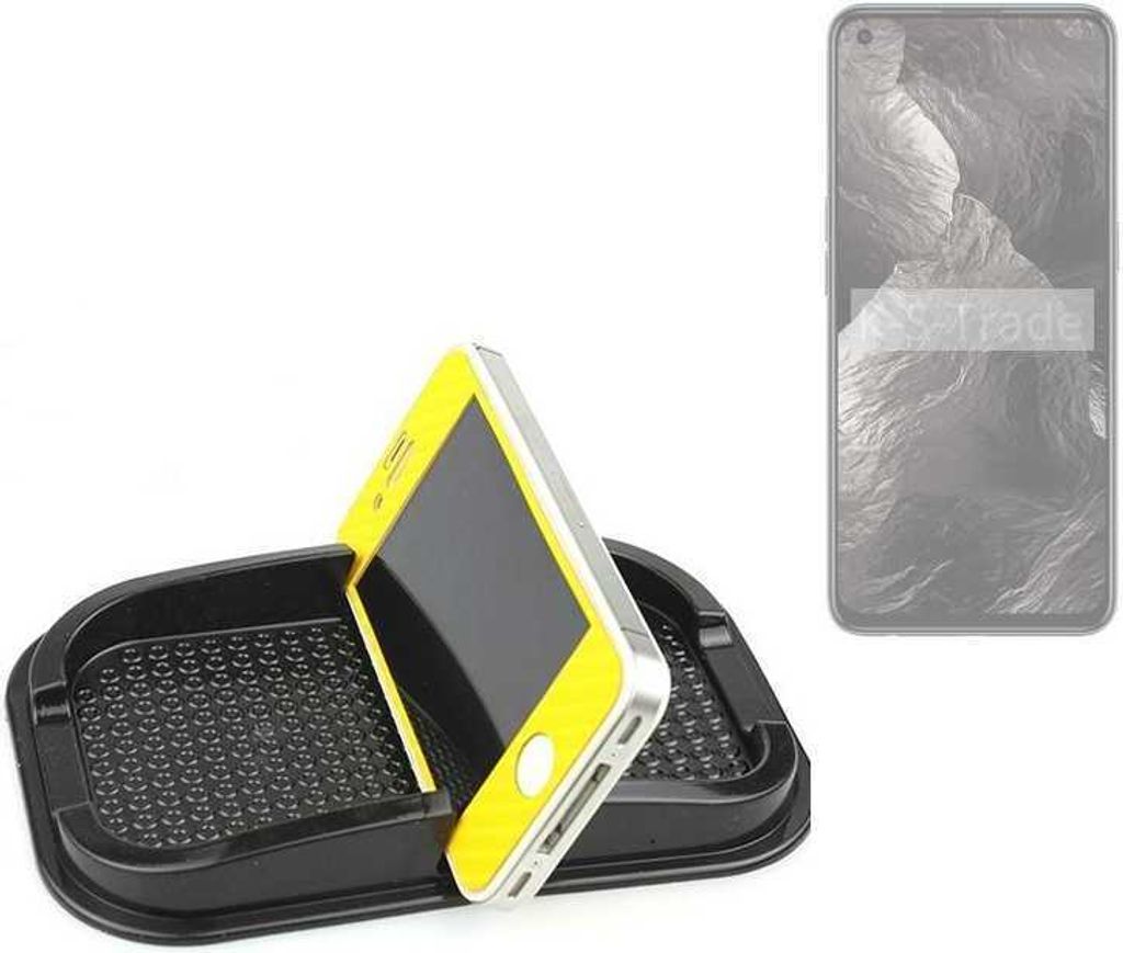 K-S-Trade Auto Anti Rutsch Matte Smartphone-Halter kompatibel mit Realme GT Master Edition Haft Pad Armaturenbrett Handy-Halterung Silikon