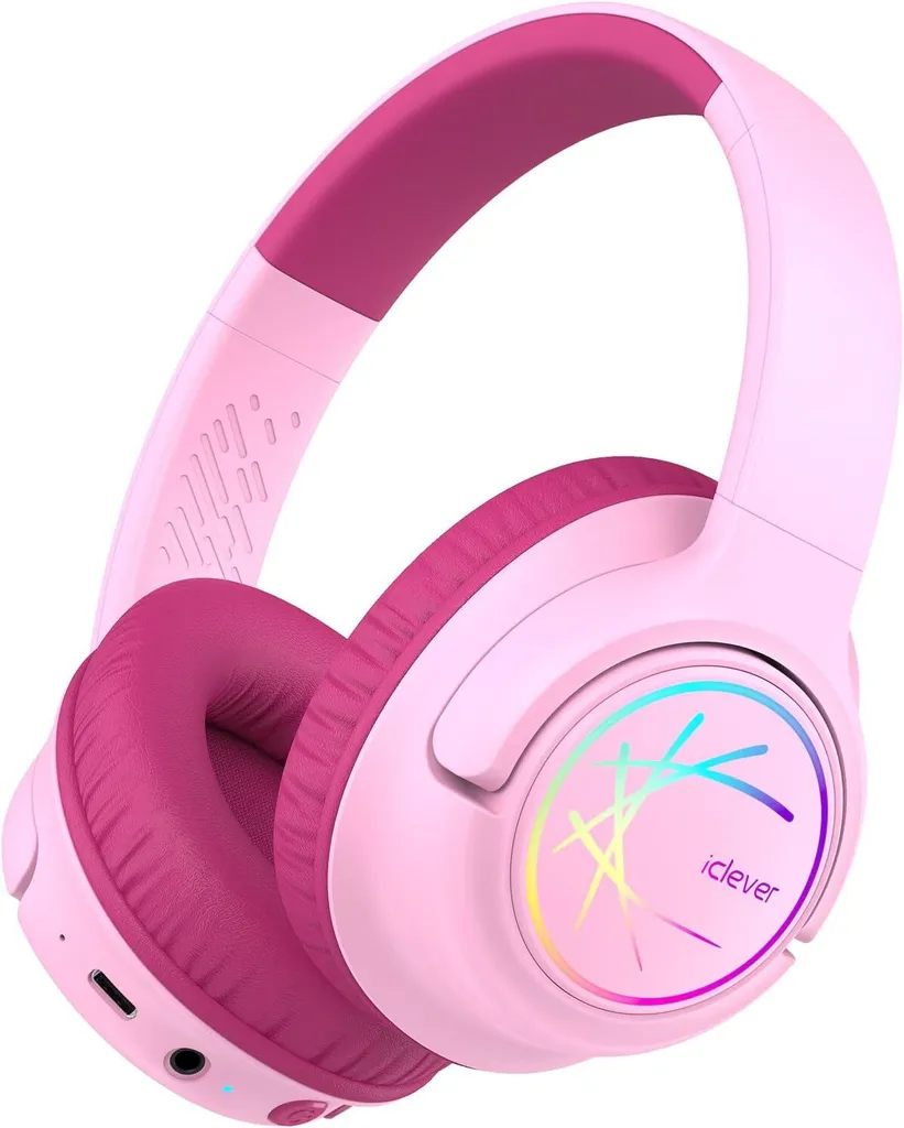 Cuffie Wireless Bambini 43h Batteria Bluetooth 5.3 Type-C Audio Stereo