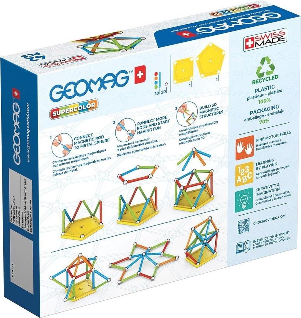 Geomag Supercolor 42 Pièces Image du produit 