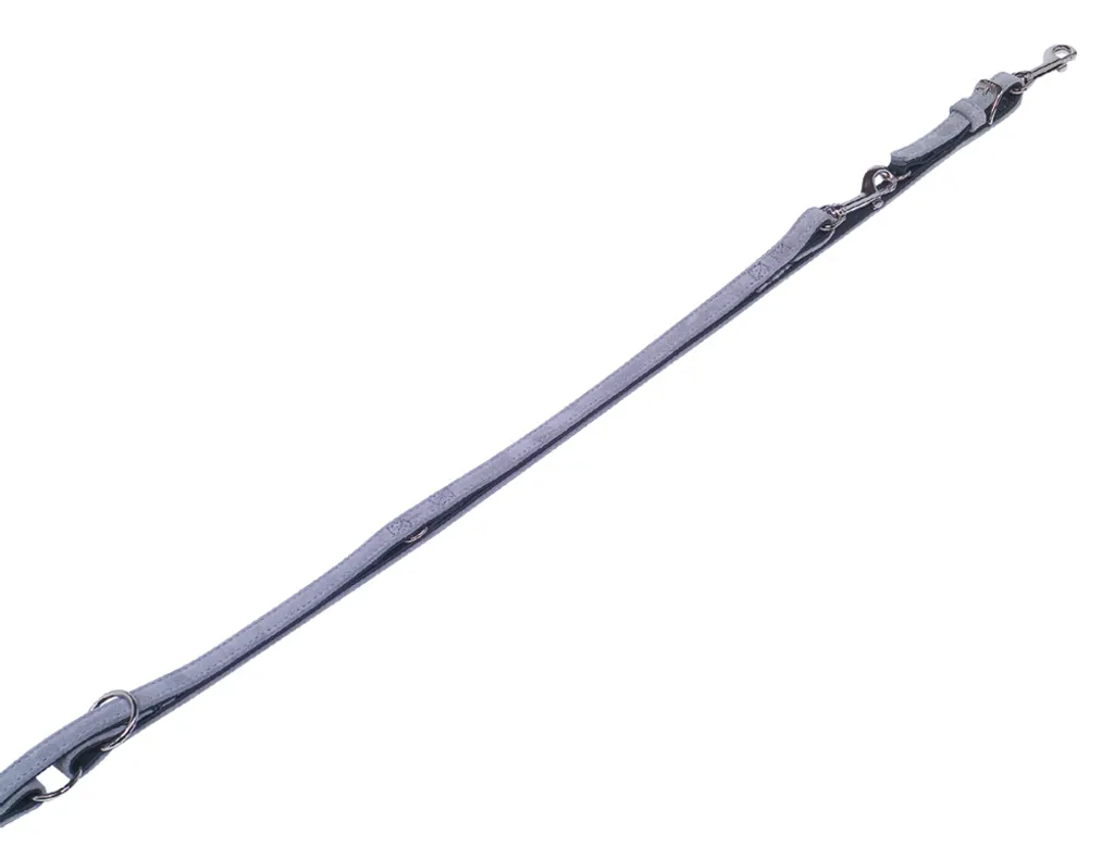 Laisse Nobby VELOURS 2 m grise : fini les brûlures aux mains de 18 mm