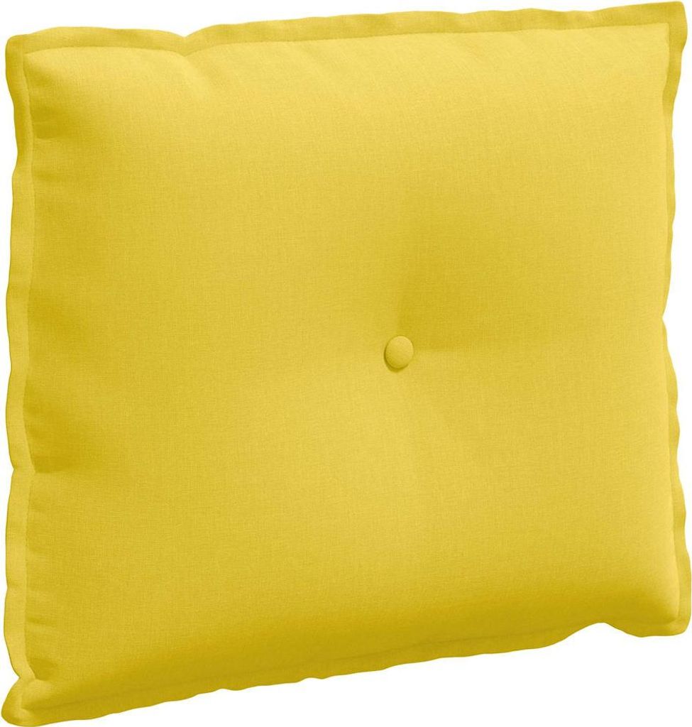 vidaXL Rückenkissen Helles Gelb 60 x 19 x 50 cm Stoff