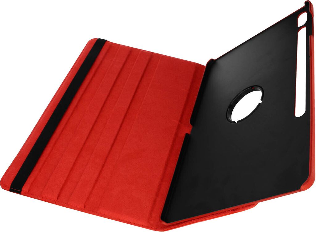 360° Klapphülle, Etui mit Standfunktion für Samsung Galaxy Tab S7 FE – Rot