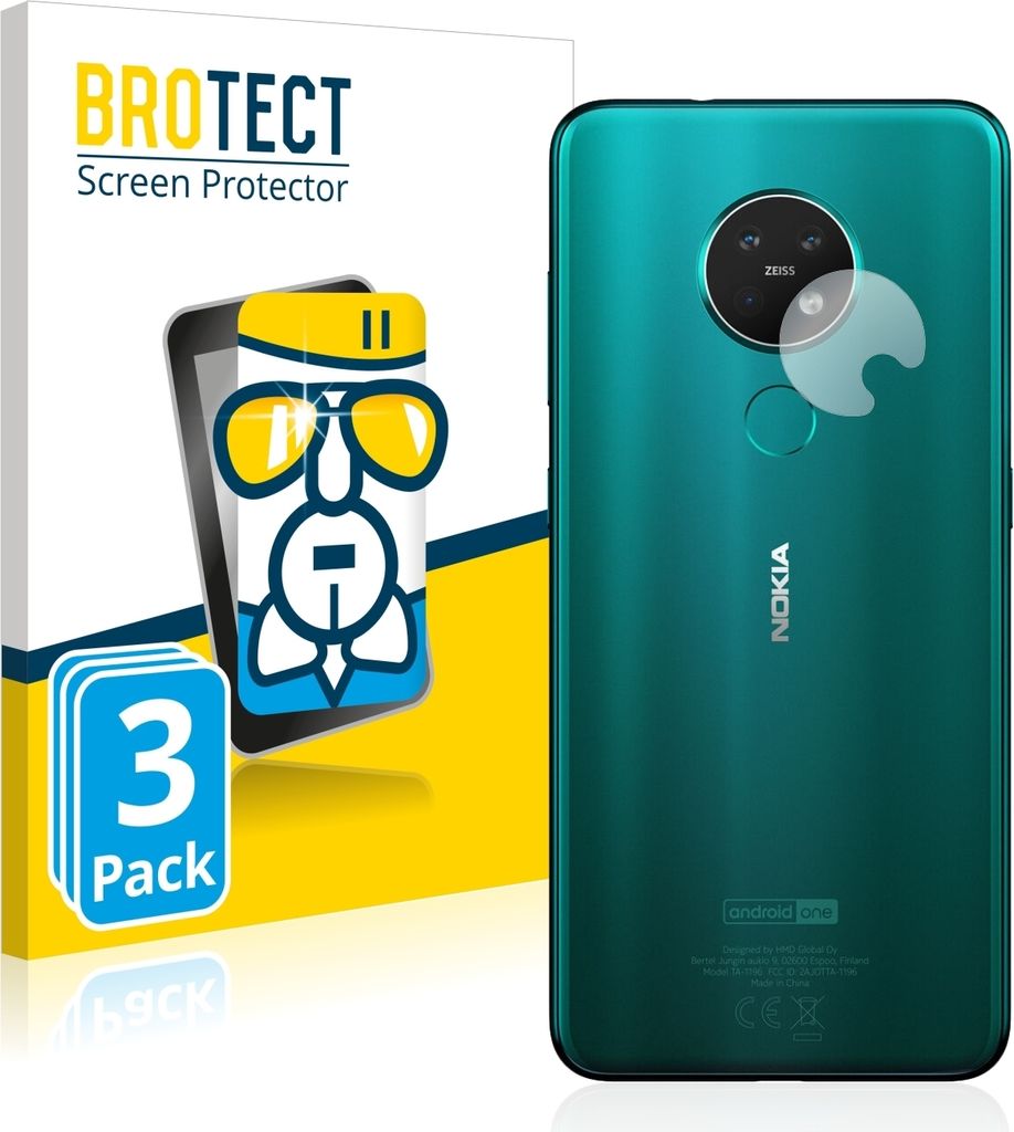 3x BROTECT Schutzglas für Nokia 7.2 (NUR Kameraschutz) Produktbild 