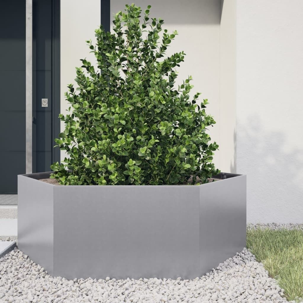 Maison Exclusive - Pflanzkübel Sechseckig 138x120x45 Verzinkter Stahl
