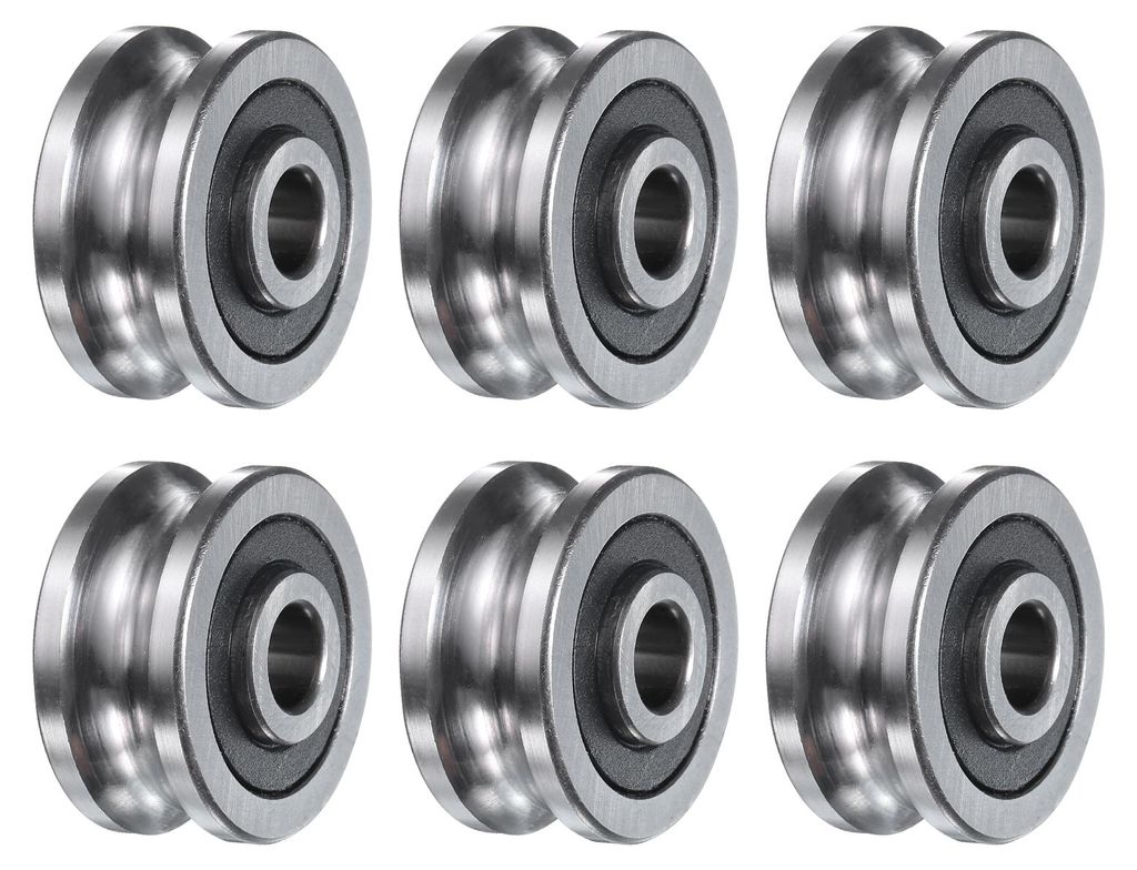 6 Stš¹ck SG25 Deep U Nut Kugelspurfš¹hrungslager 8mm ID x 30mm OD x 14mm Breite Doppelt abgedichtet Vorgeschmiert GCr15 Hochkarbon-Chromlager f...