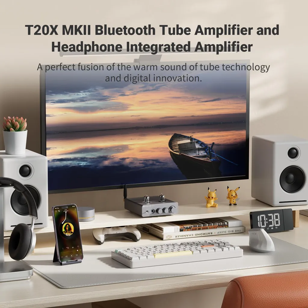 Amplificateur Audio Bluetooth Hi-Fi Transparent - Modèle Crystal V1