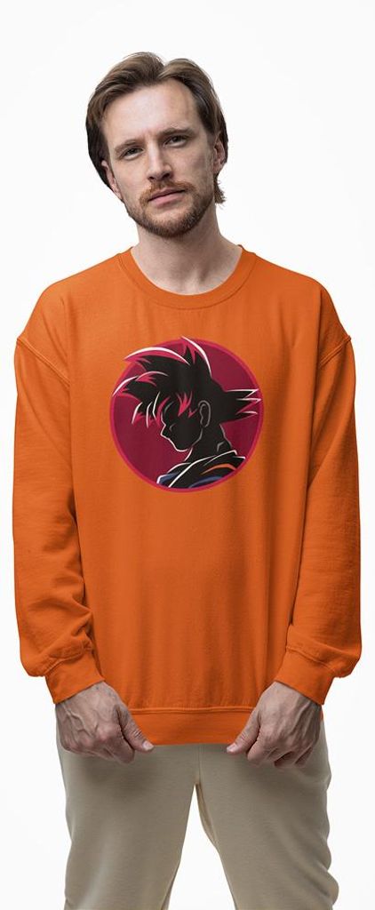 D&B Design Uni Pullover SWAN00004 Dragon Ball Orange-Größe 3XL