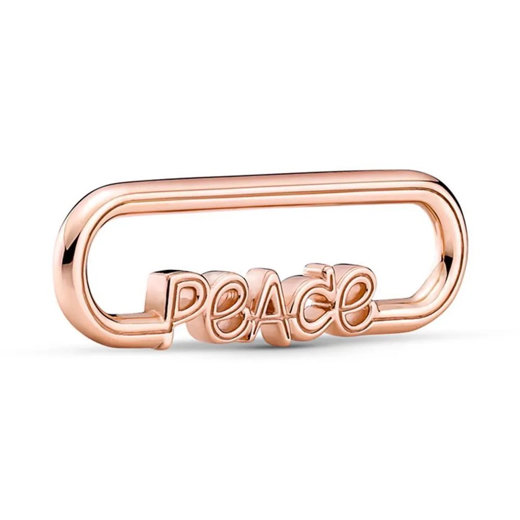 Personnalisez votre Bracelet PANDORA ME avec le Lien Peace Doré à l'Or Rose