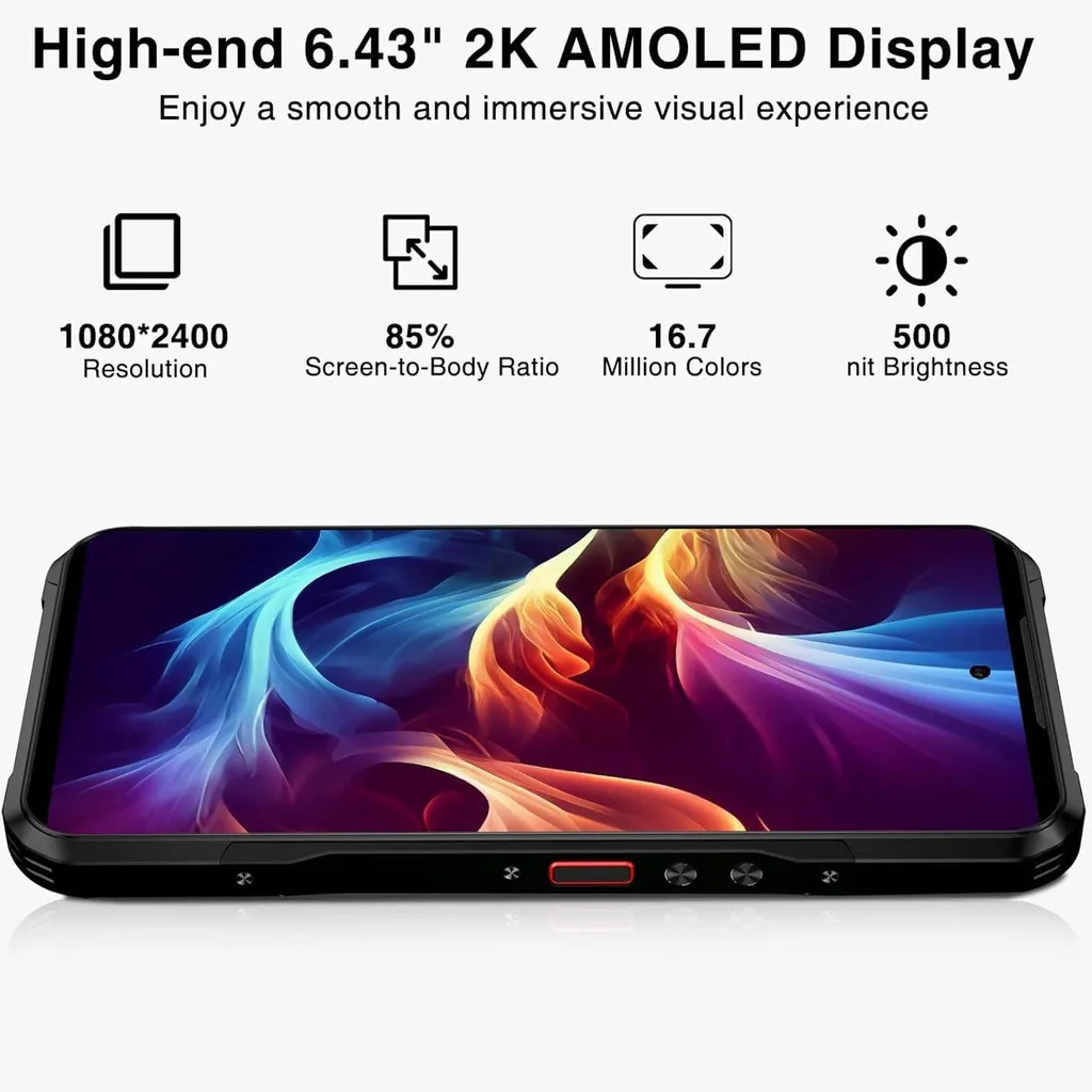 Téléphone Portable Incassable 5G DOOGEE V20S - Mobile Étanche 256Go - 6