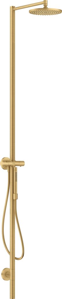hansgrohe AXOR Starck Duschsäulen Set, Kopfbrause 240 1-jet, mit Thermostat, Aufputzmontage, 12672250