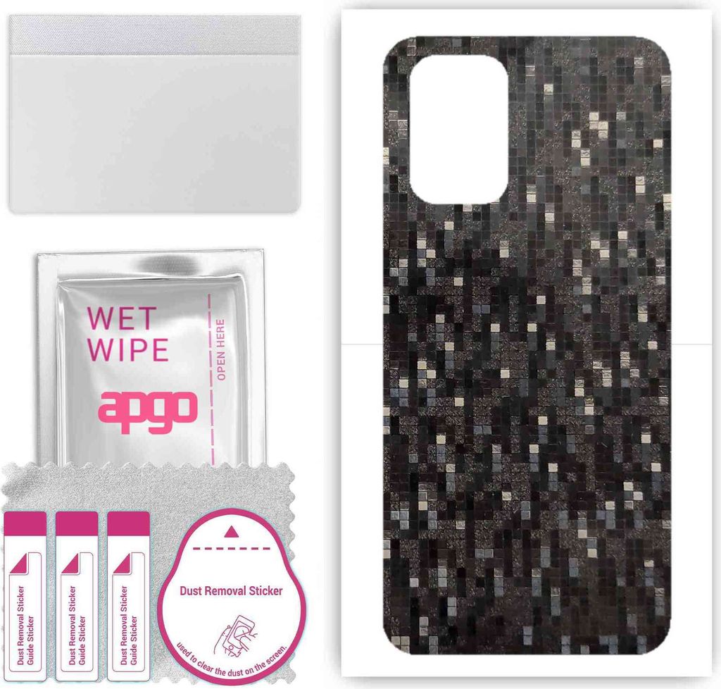 apgo Rückseite Schutzfolie, Skin, kompatibel mit Xiaomi Redmi Note 10, Hinten Displayschutzfolie aus Vinylfolie, kratzfest, einfache Montage - Car...