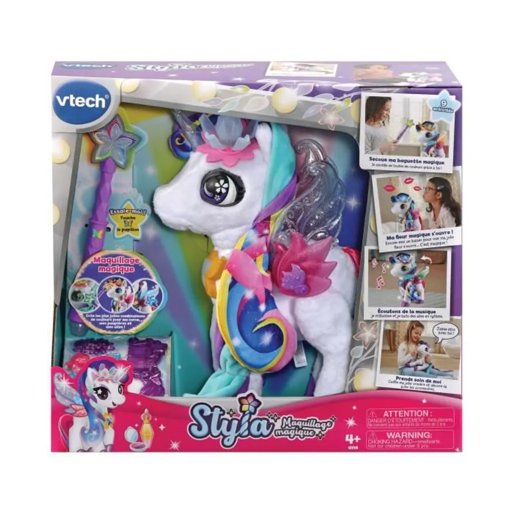 Jouet Licorne Magic Makeup VTech Styla pour Apprendre et s'Amuser