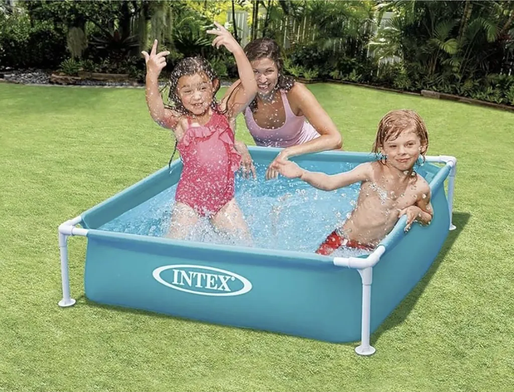 Mini Piscine Intex 122 cm Bleue - Structure en Acier Stable et Durable