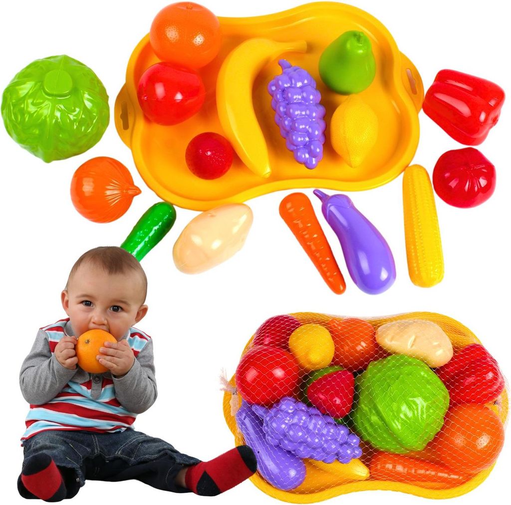 Obst-Gemüse-Tablett-Set, Lebensmittelgeschäft, Küche, Produktbild 