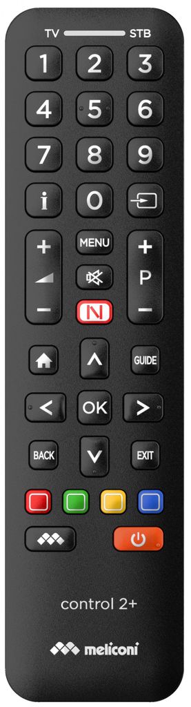 Meliconi Control 2+ Télécommande universelle 2-en-1 pour TV Image du produit 