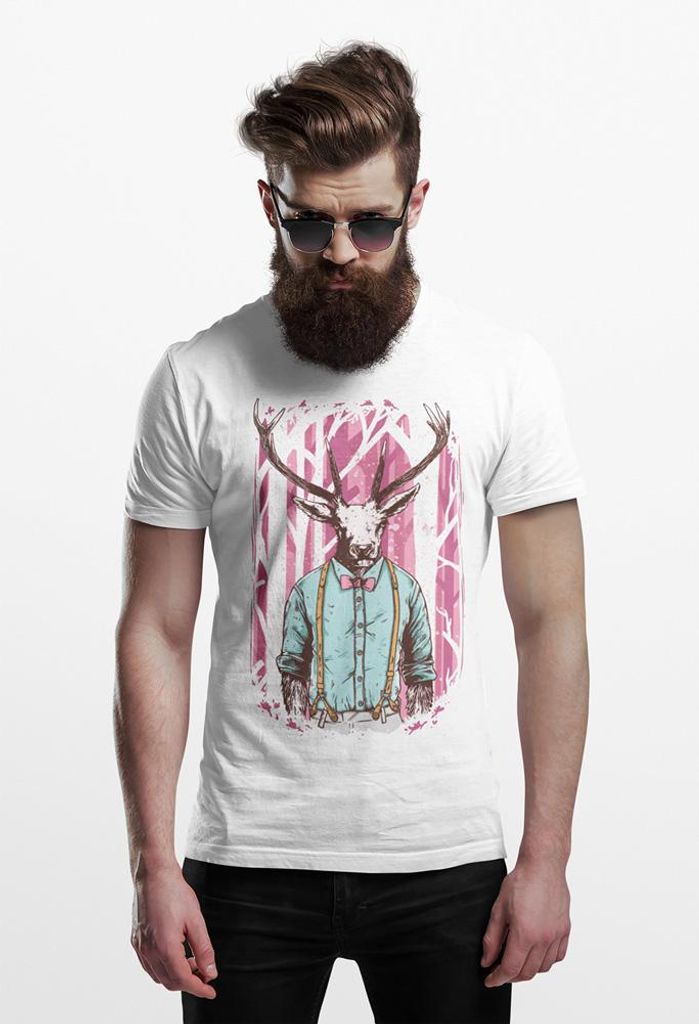 D&B Uni Polo ST00037 Deer Weiß-Größe XL