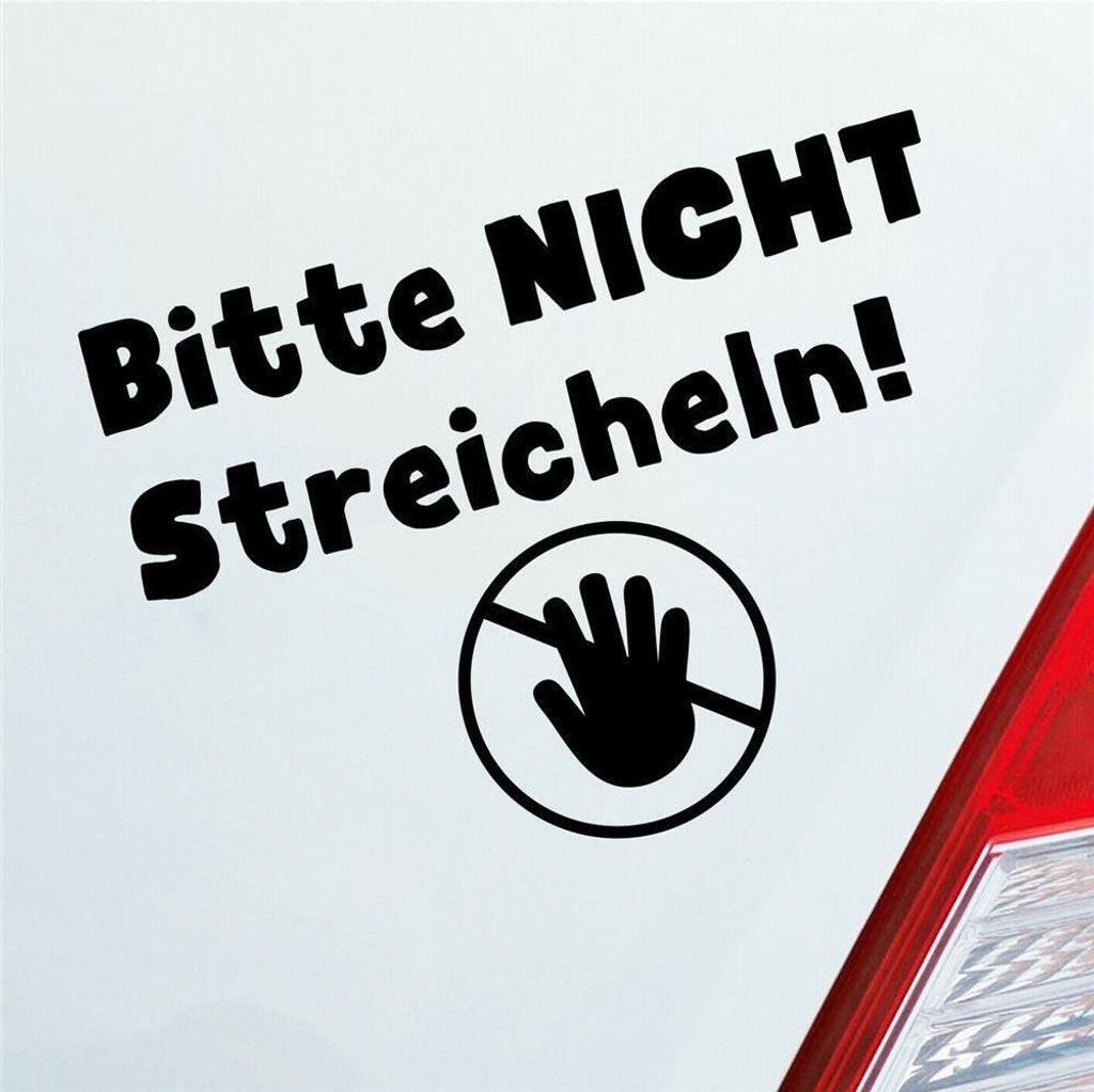 Auto Aufkleber Bitte Nicht streicheln! Do not Touch 13x10 Produktbild 