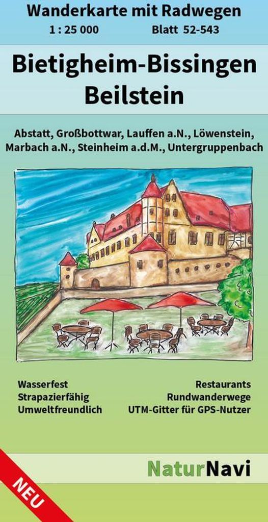 Bietigheim-Bissingen - Beilstein 1 : 25 000, Blatt 52-543