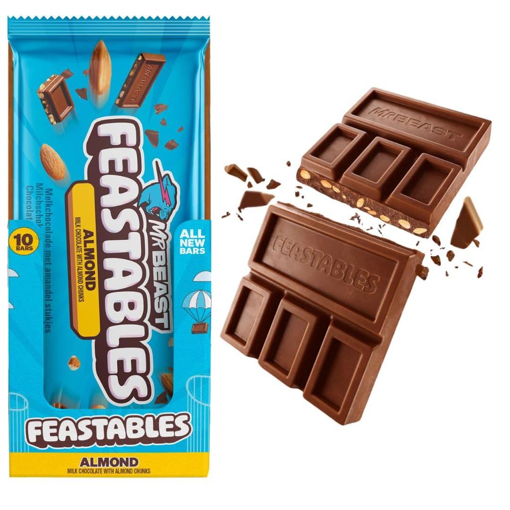 MrBeast Feastables Almond (10 x 60g) Produktbild 