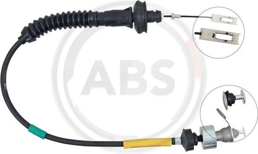 Câble embrayage K27180 A.B.S. - Haute résistance pour Peugeot 206