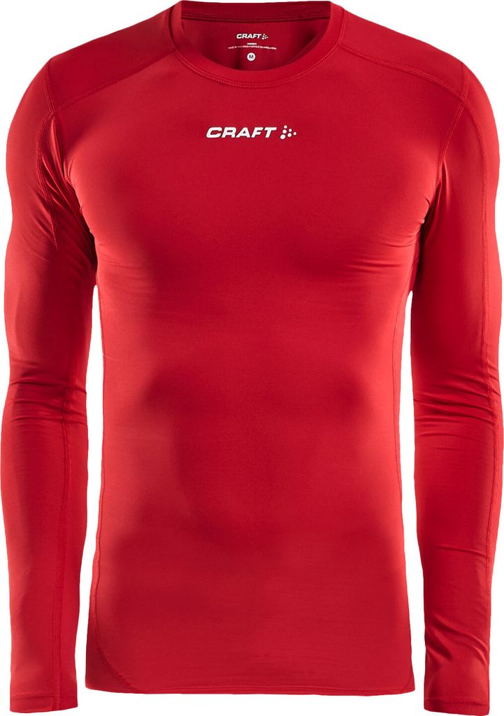 Craft Herren Damen Kompressionsshirt LS Funktionsshirt Pro Control Compression , Farbe:Rot, Artikel:-430000 bright red, Größe:XL