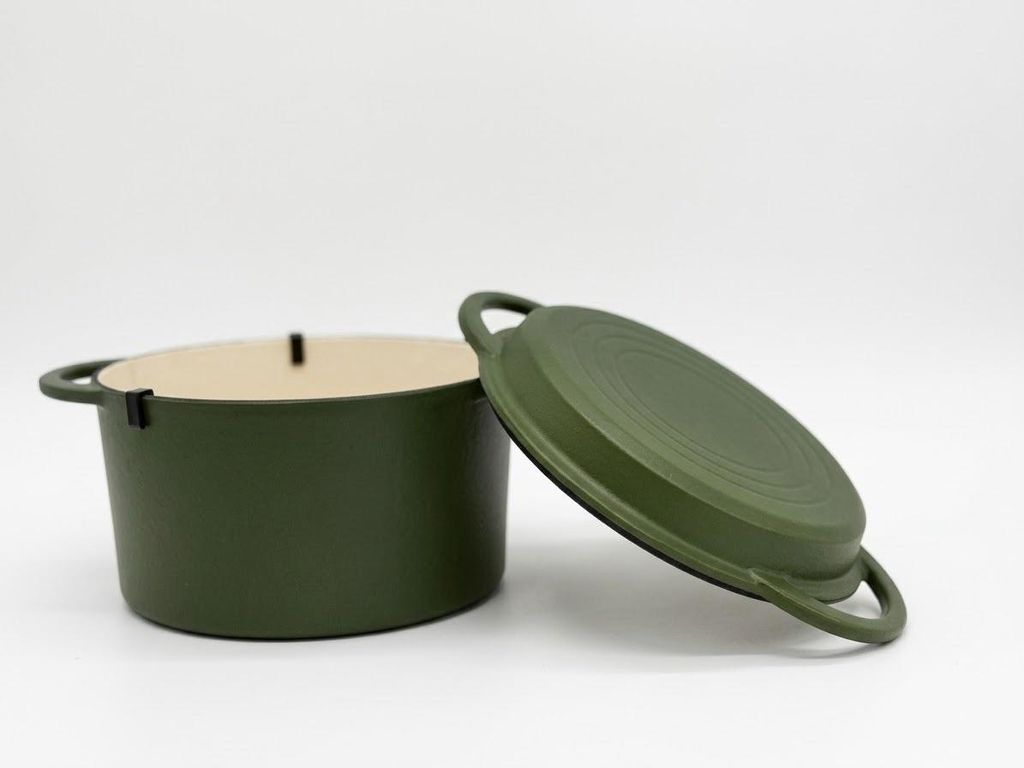 GSW Gusseisentopf grün 21 cm, ca. 3,8 Liter Volumen, Produktbild 